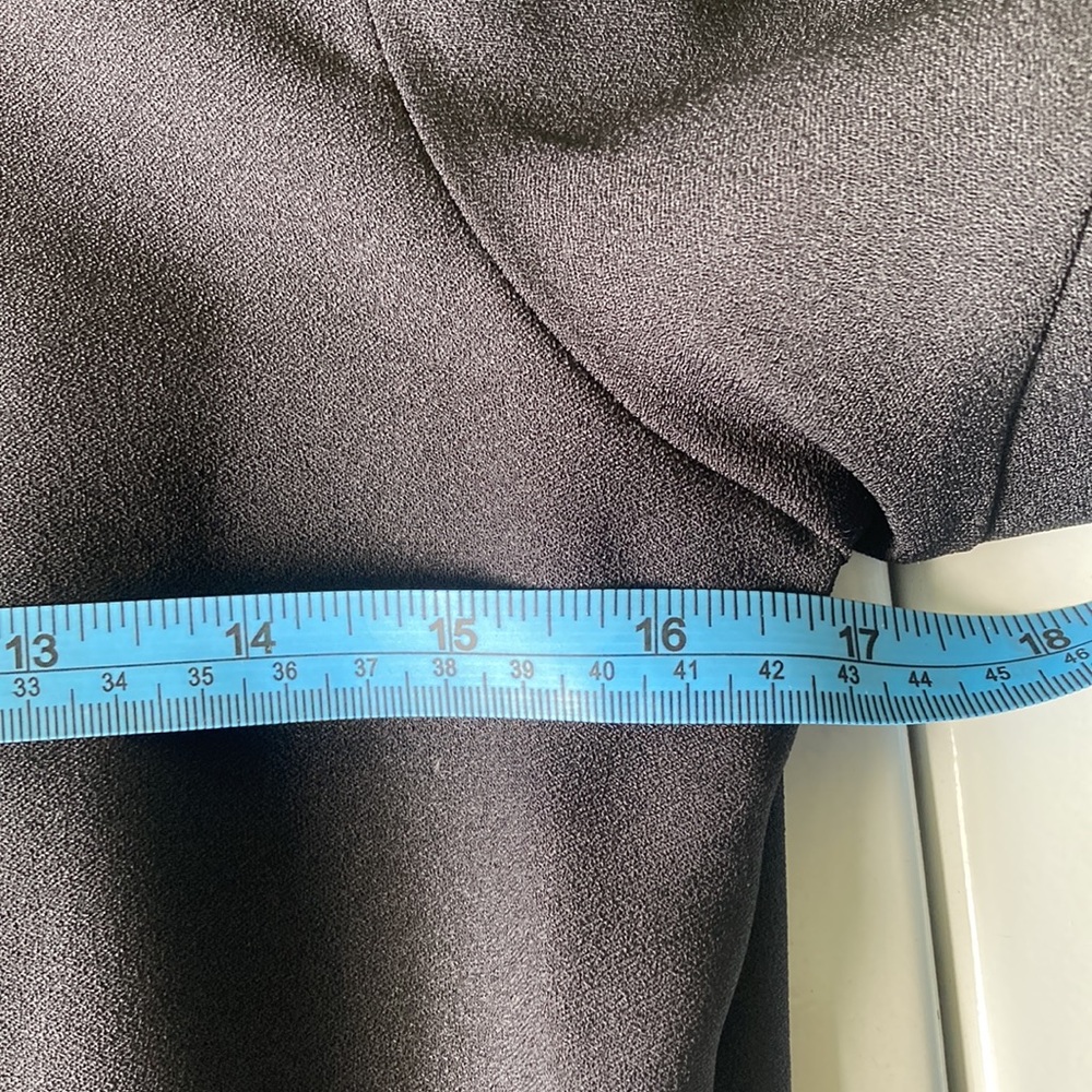 Alexa Chung Scallop Panelled black crepe maxi dress with cutouts NWT US size 6 - Picture 13 of 15